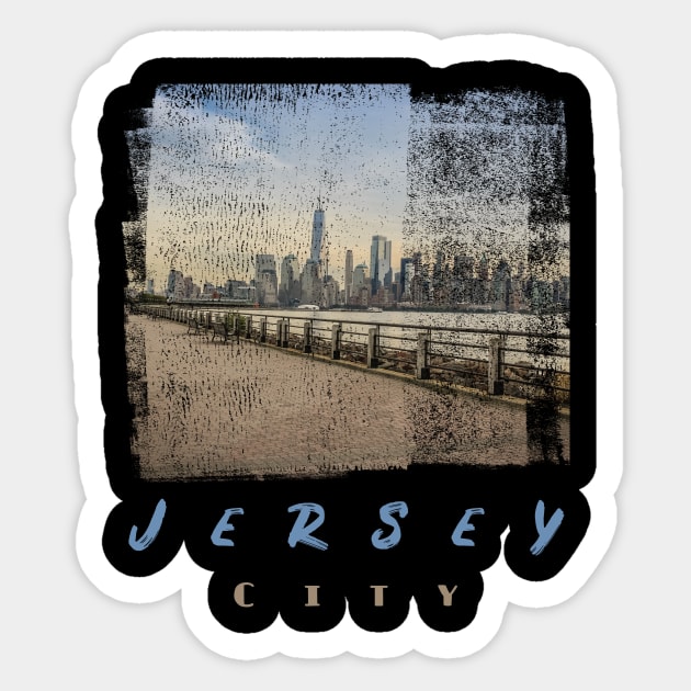 new jersey city nj T-Shirt Sticker by TATOH